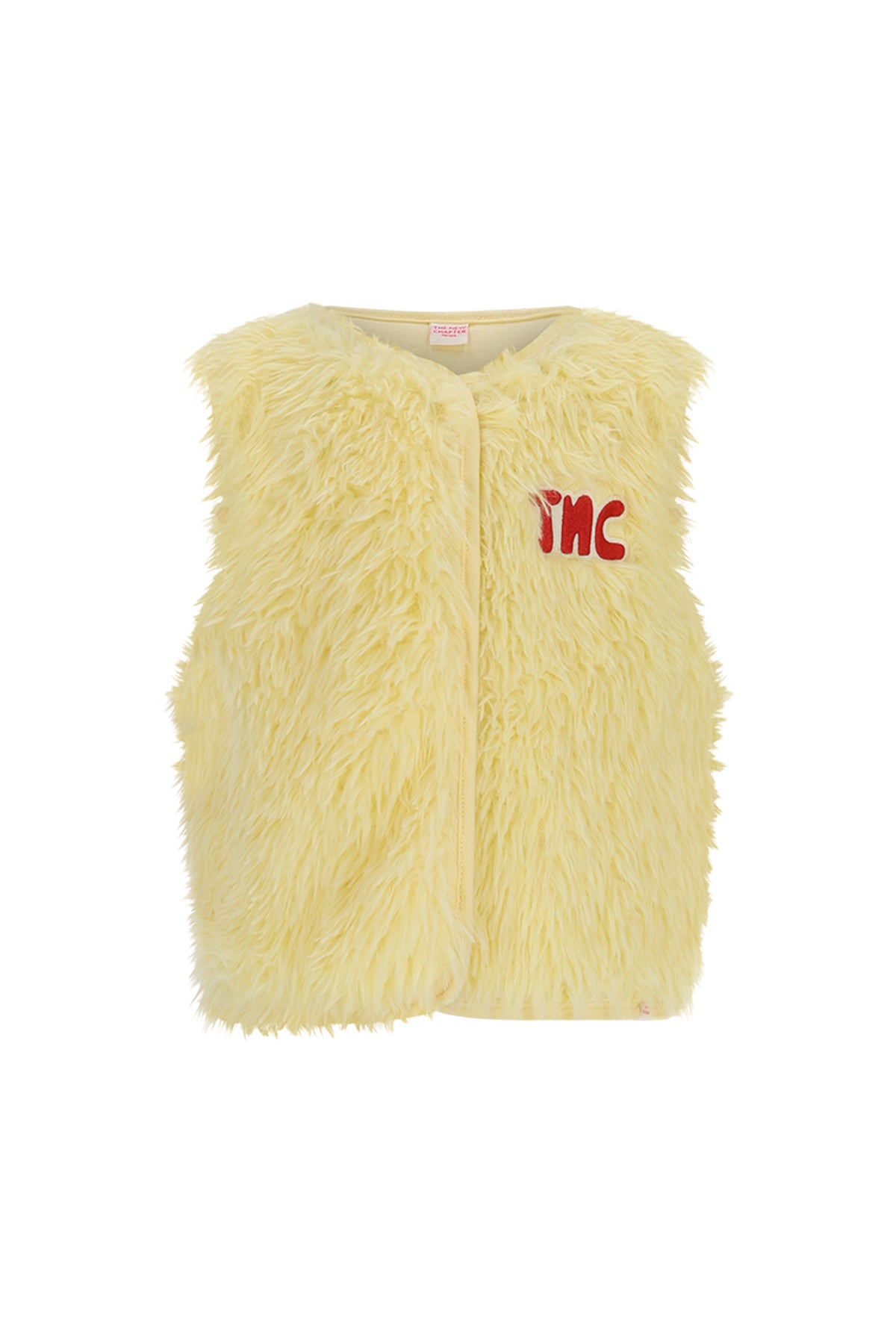 Fluffy gilet - geel
