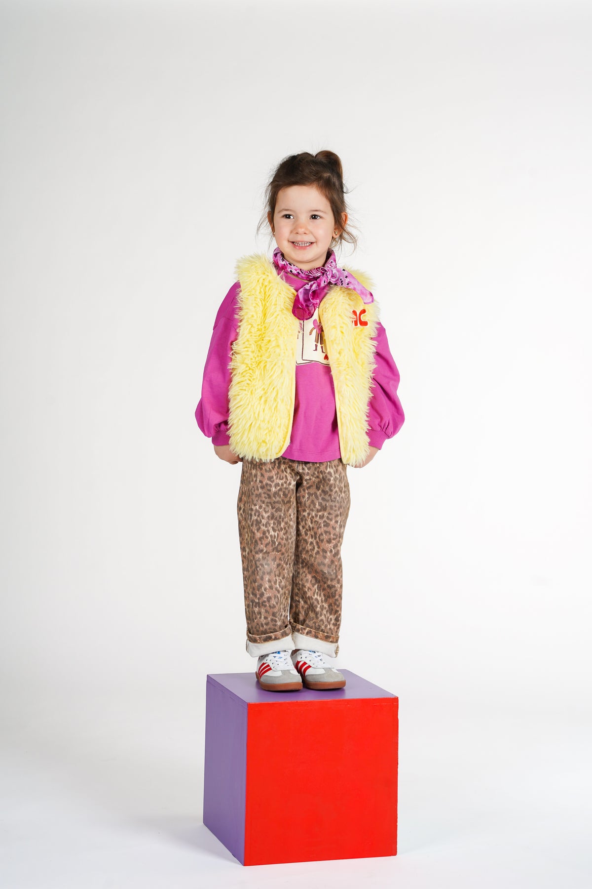 Fluffy gilet - geel