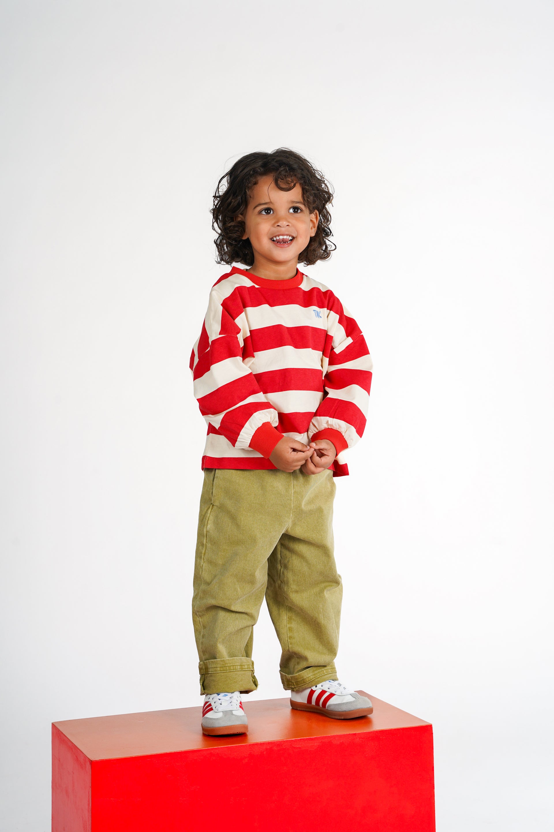 Washed green pants