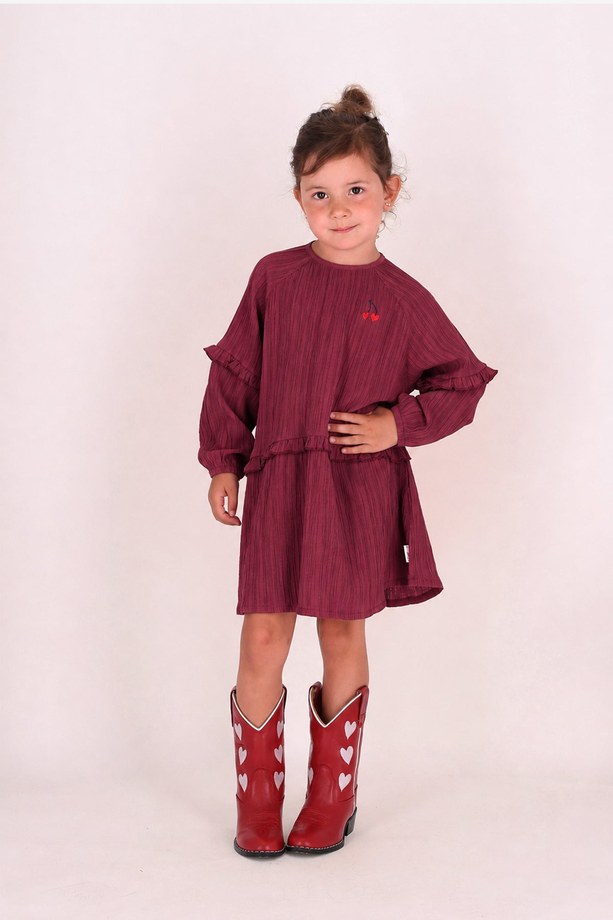 Dress burgundy