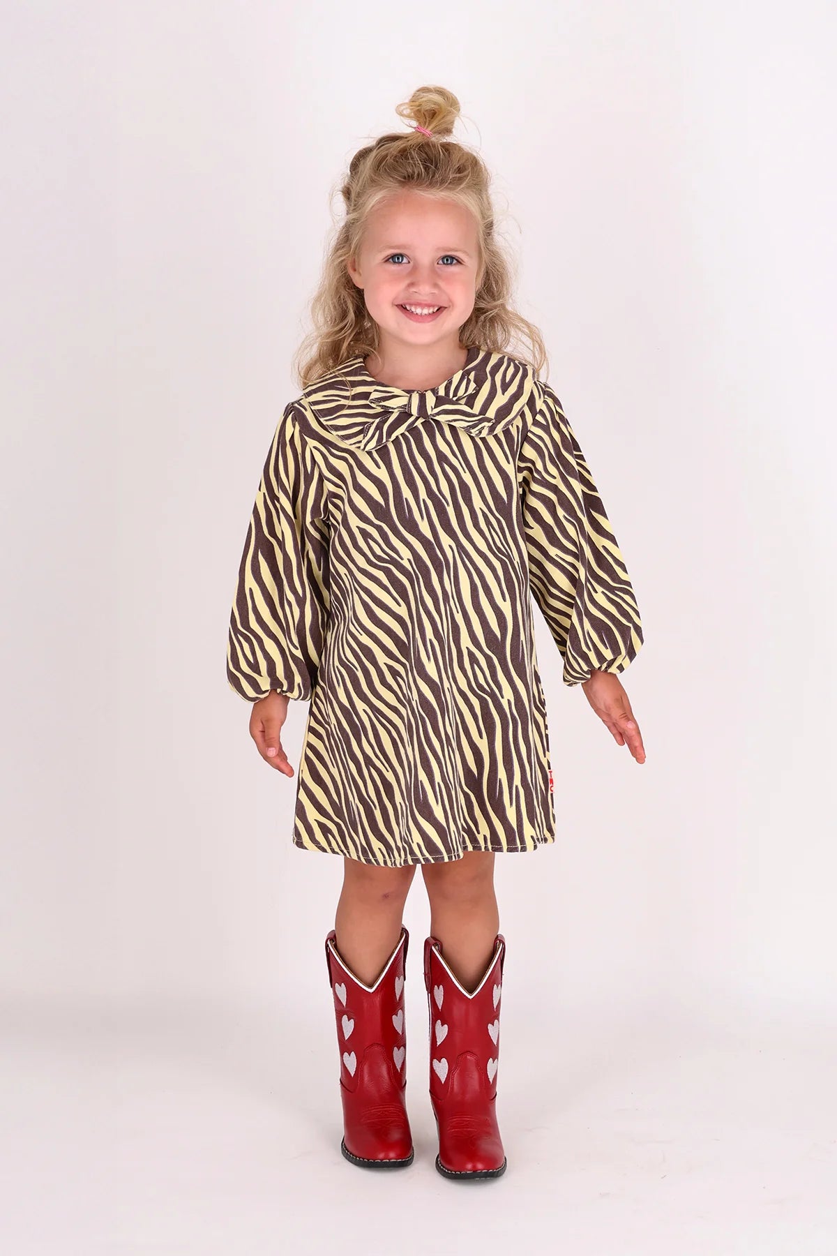 Yellow zebra dress
