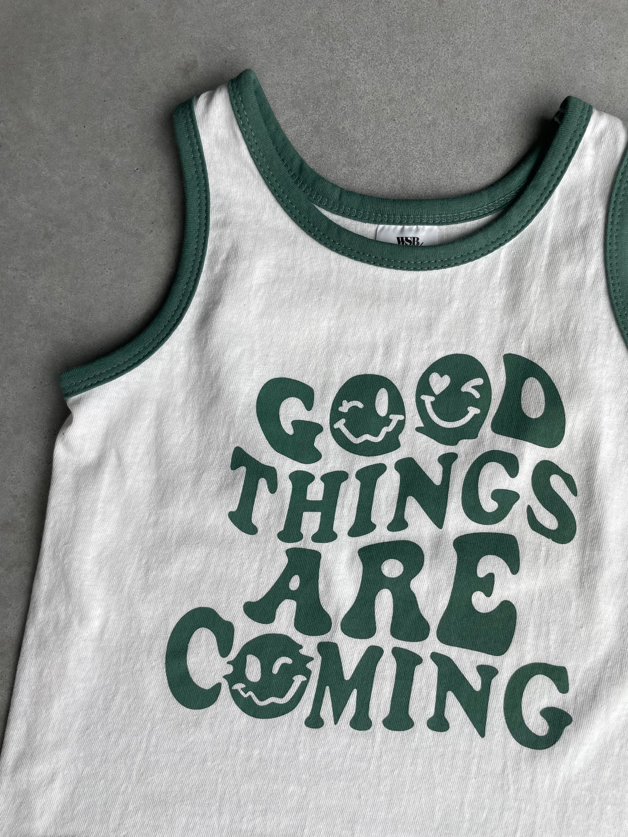 Setje good things are coming - groen