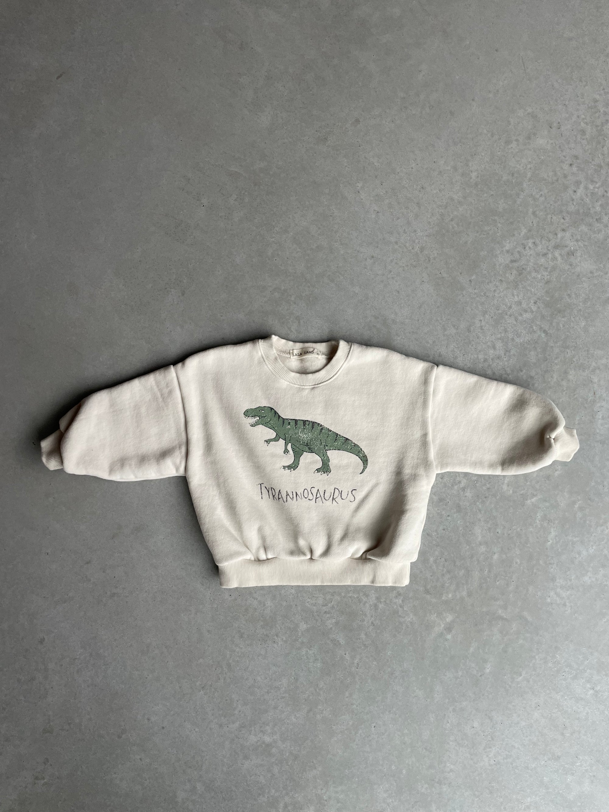 Oversized dino sweater - crème