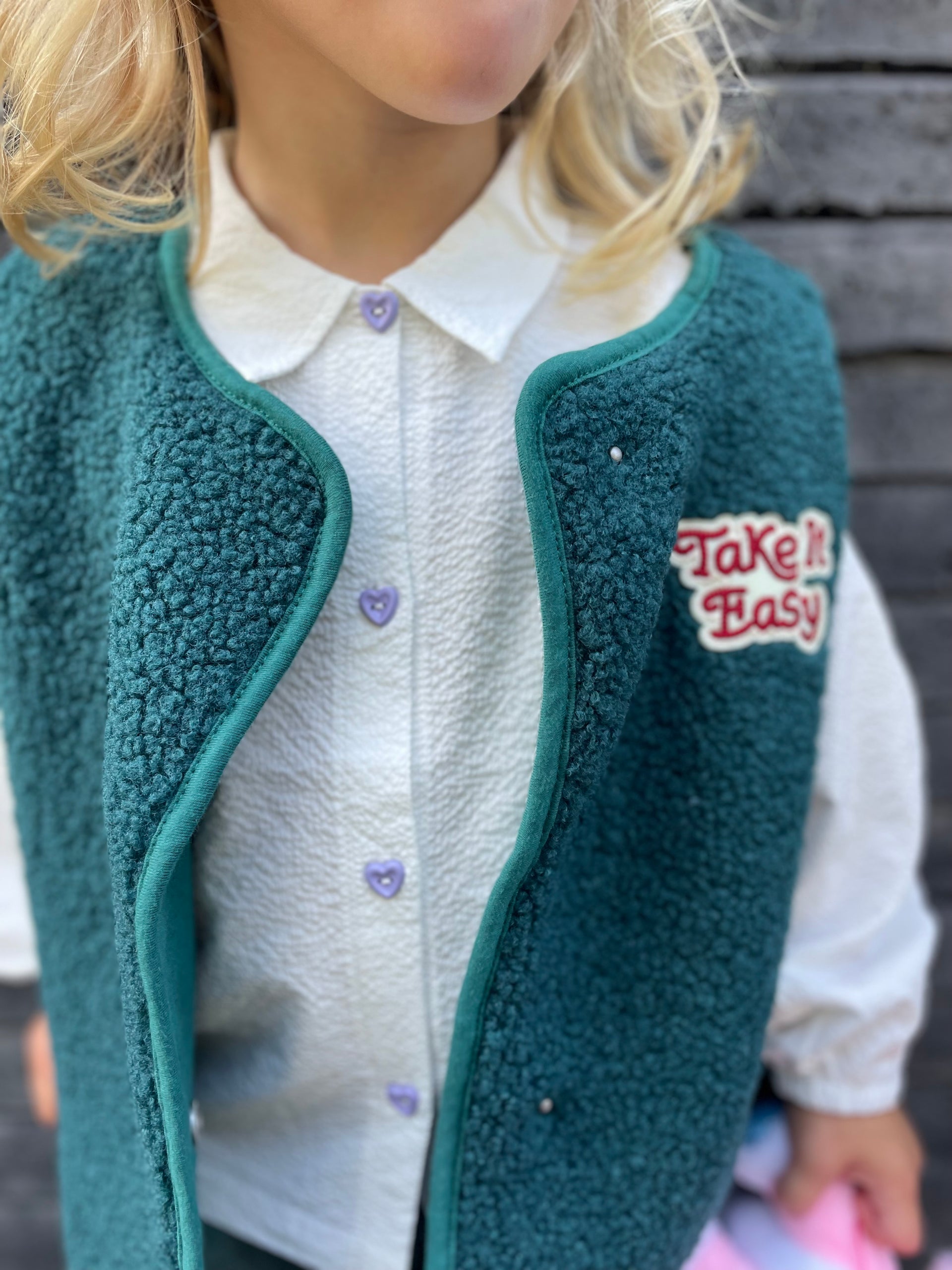 Teddy gilet - take it easy