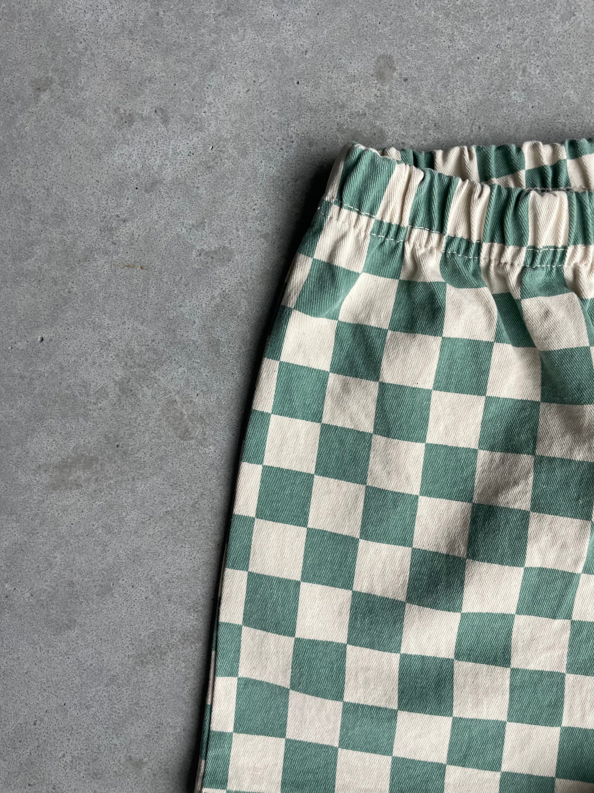 Checkered short - groen