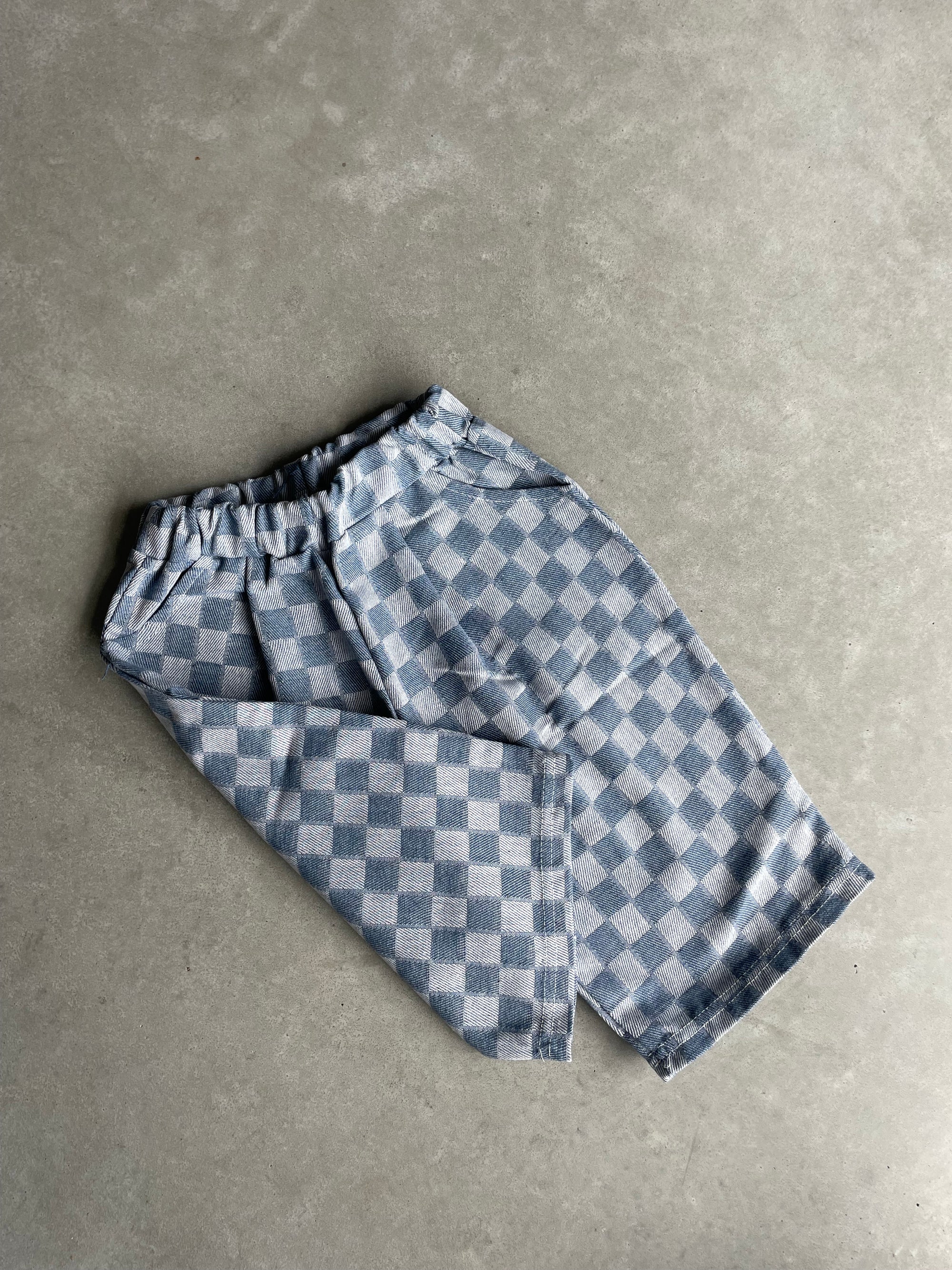 Checkered pants - blauw