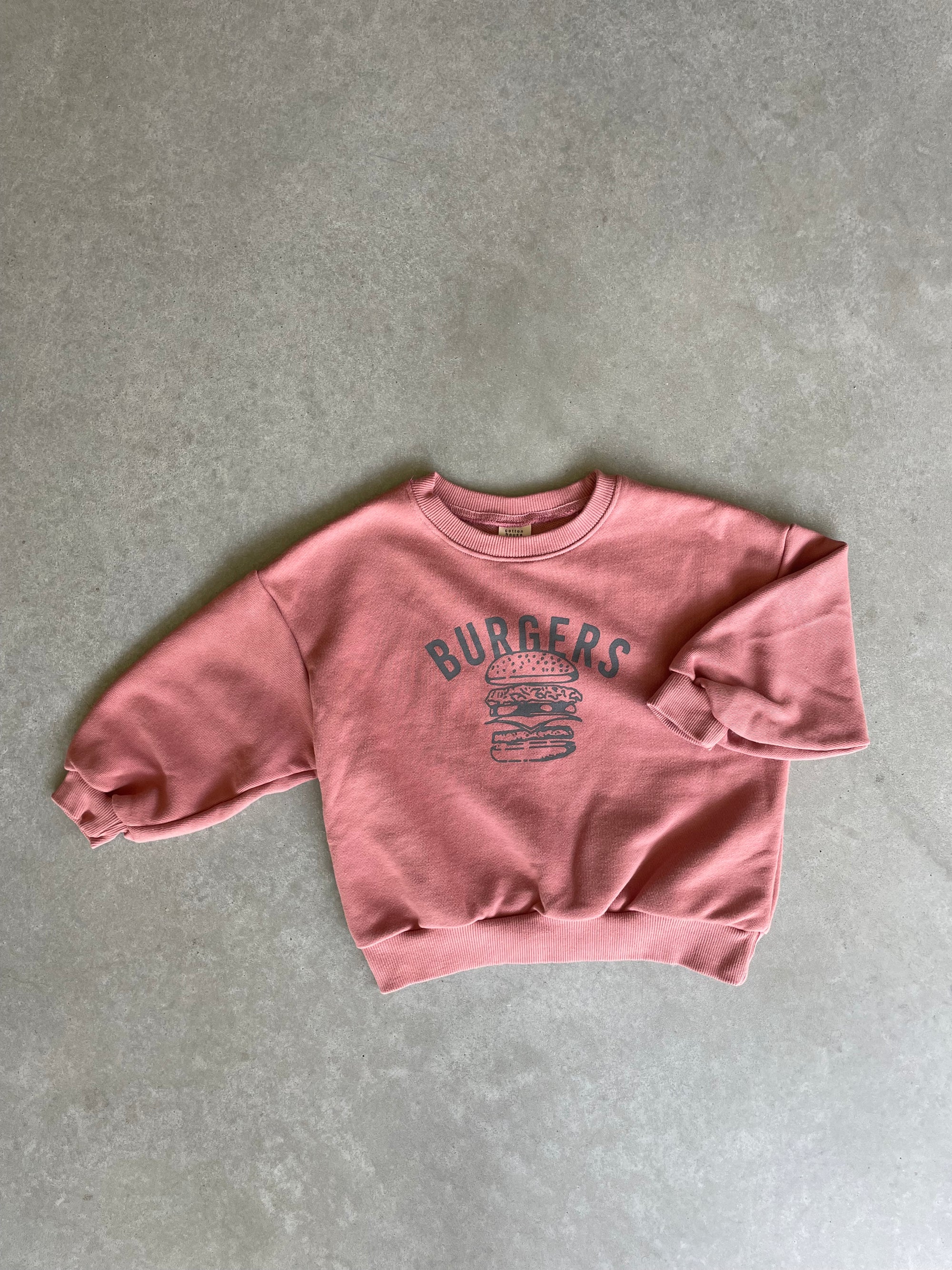 Oversized burgers sweater - indi pink