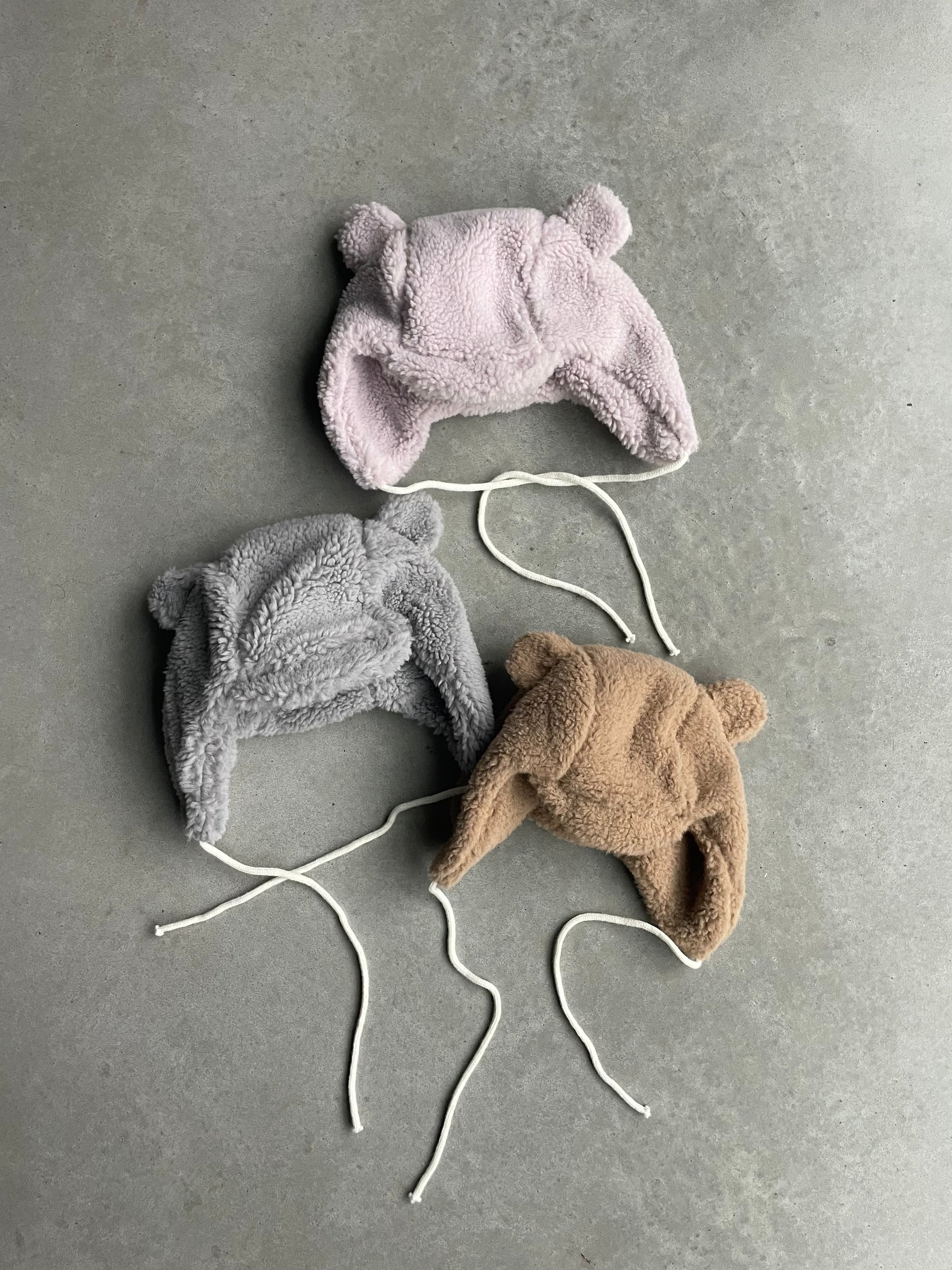 Fluffy fleece berenmuts