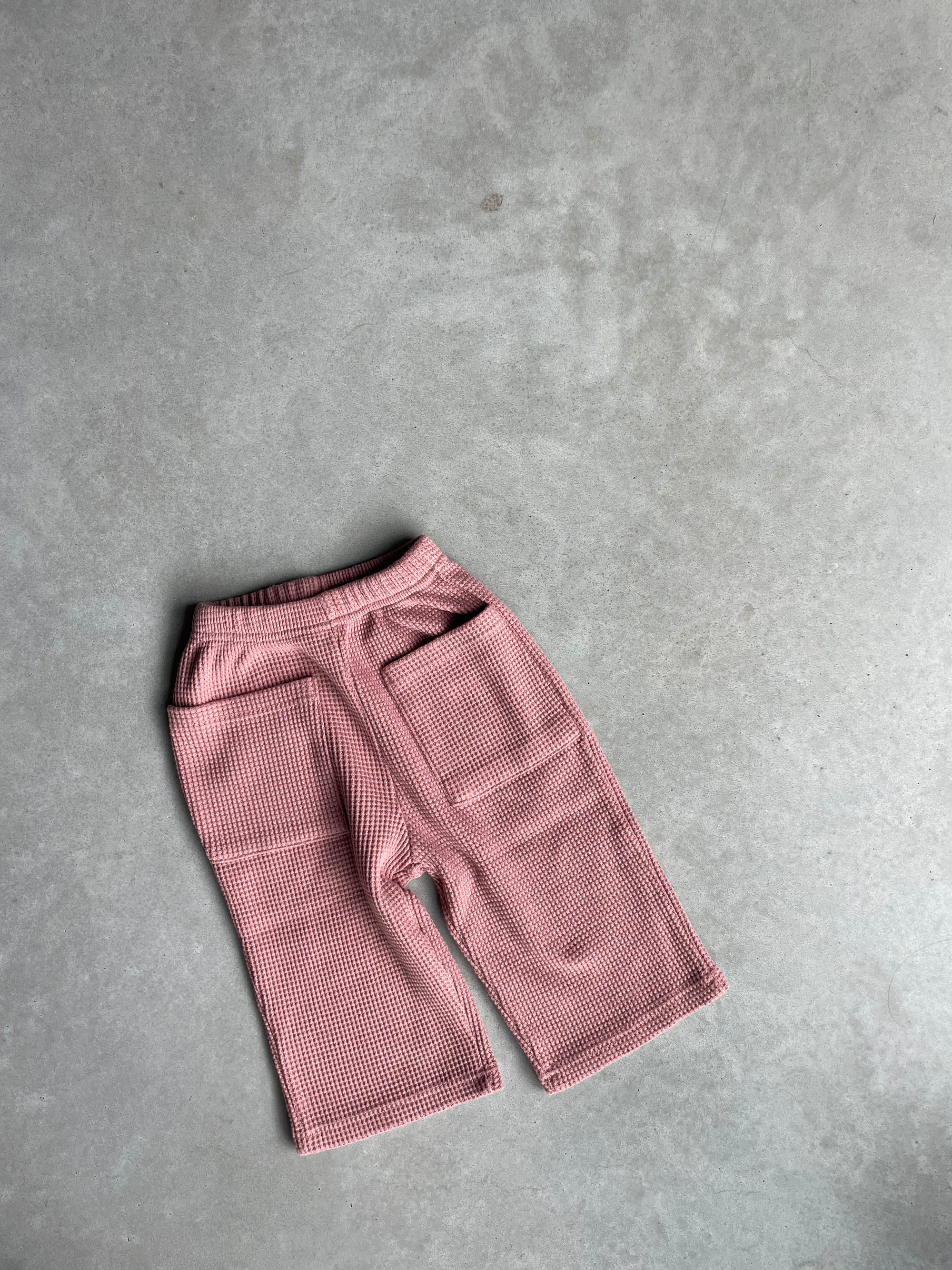 Pocket waffle pants - oudroze