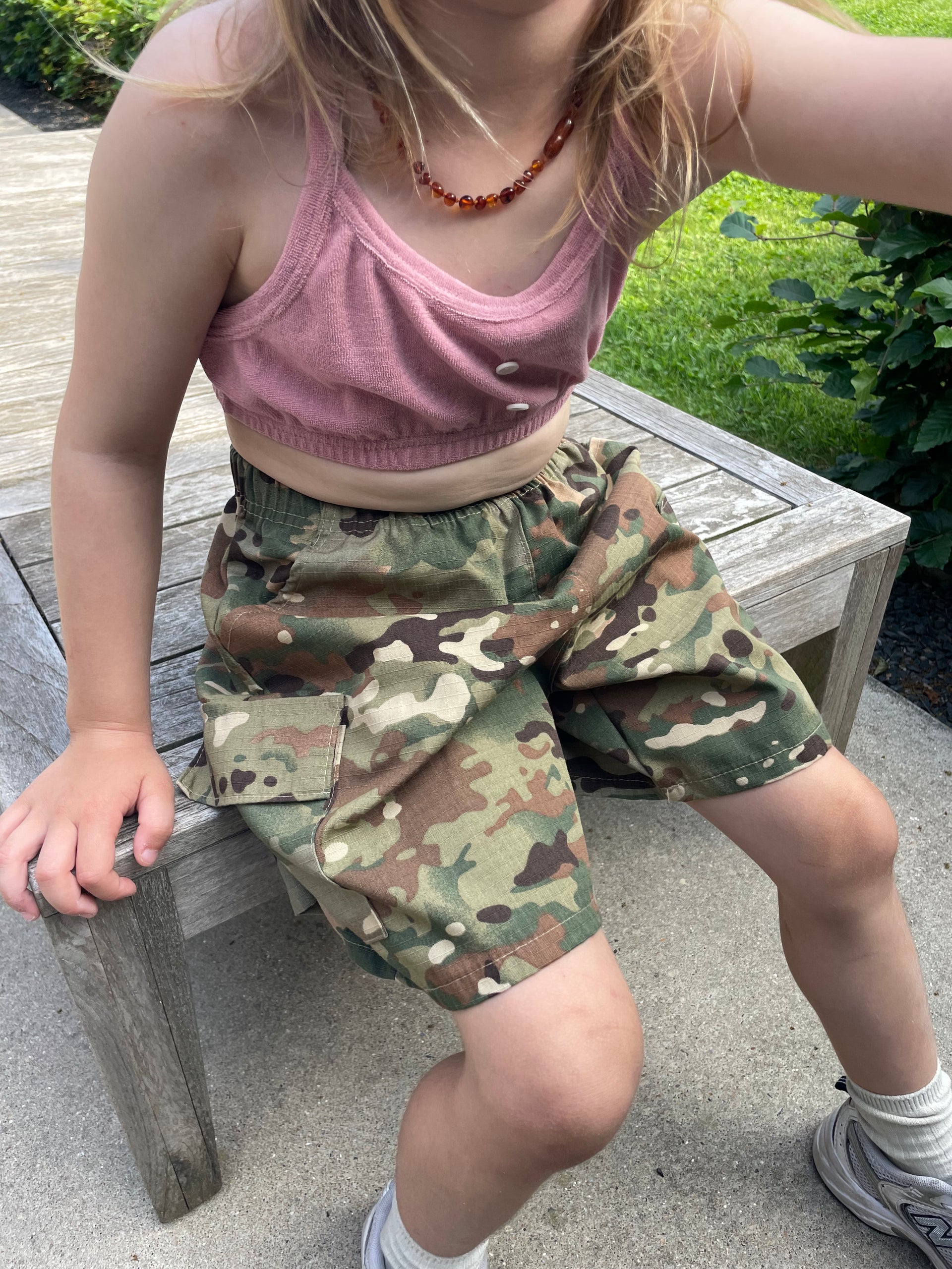 Cargo camo shorts
