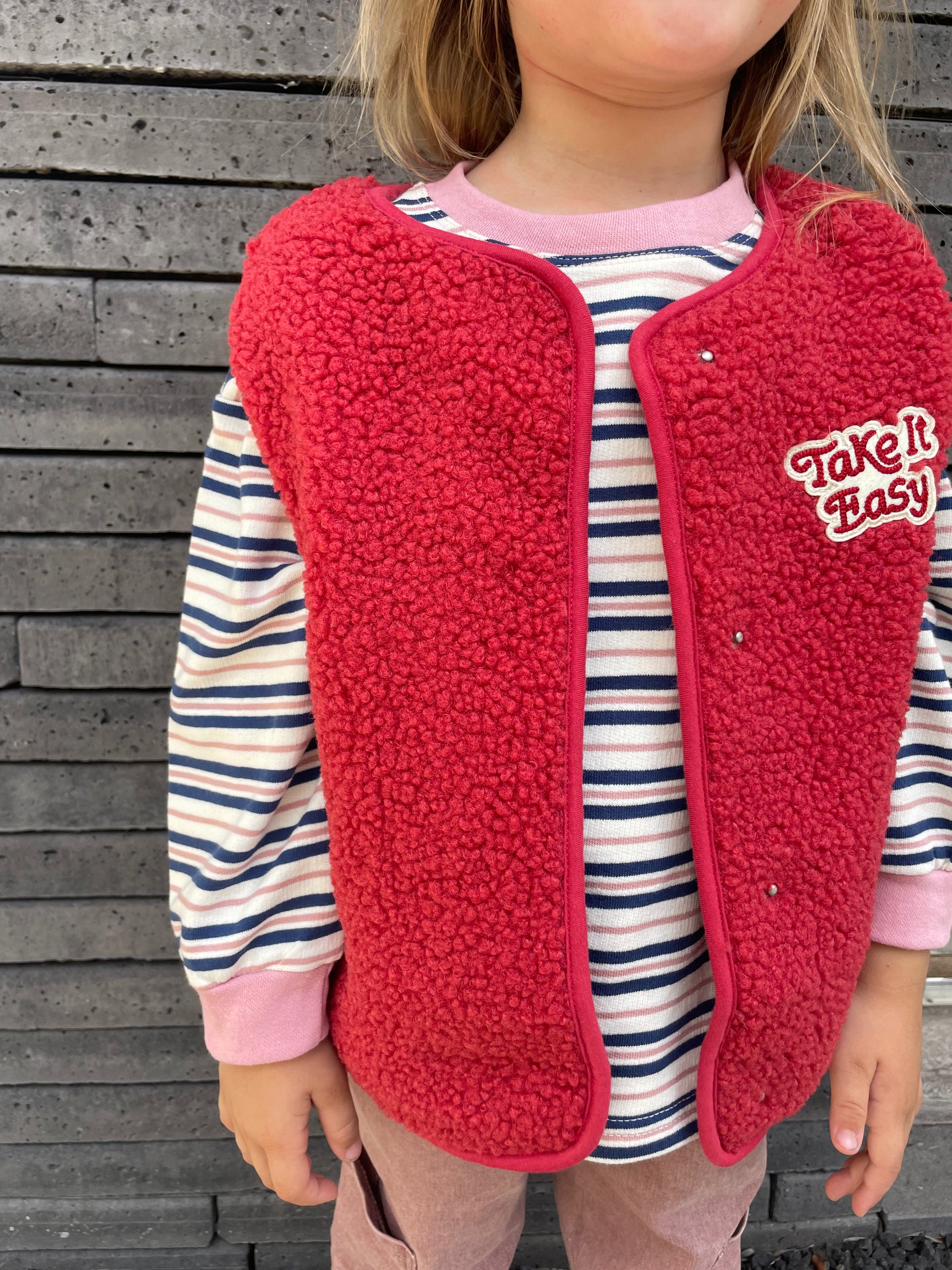 Striped sweatshirt tee