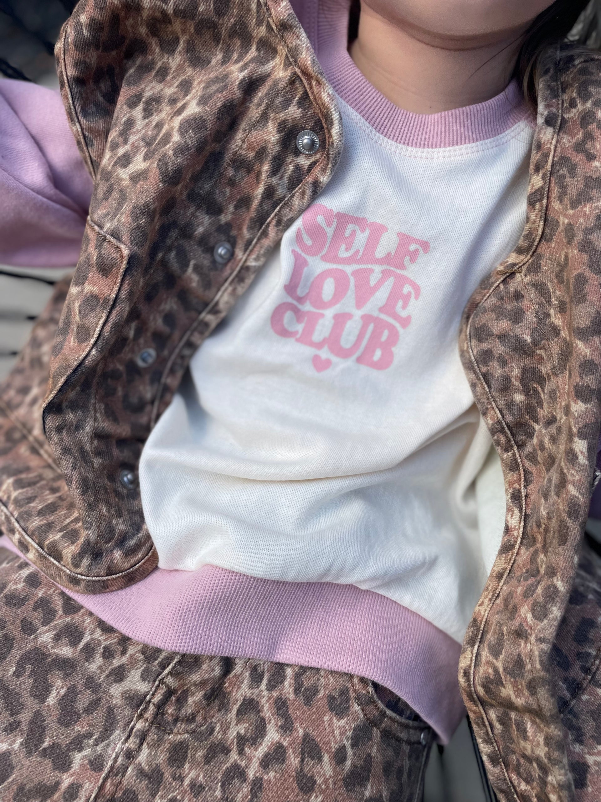 Self love club sweater