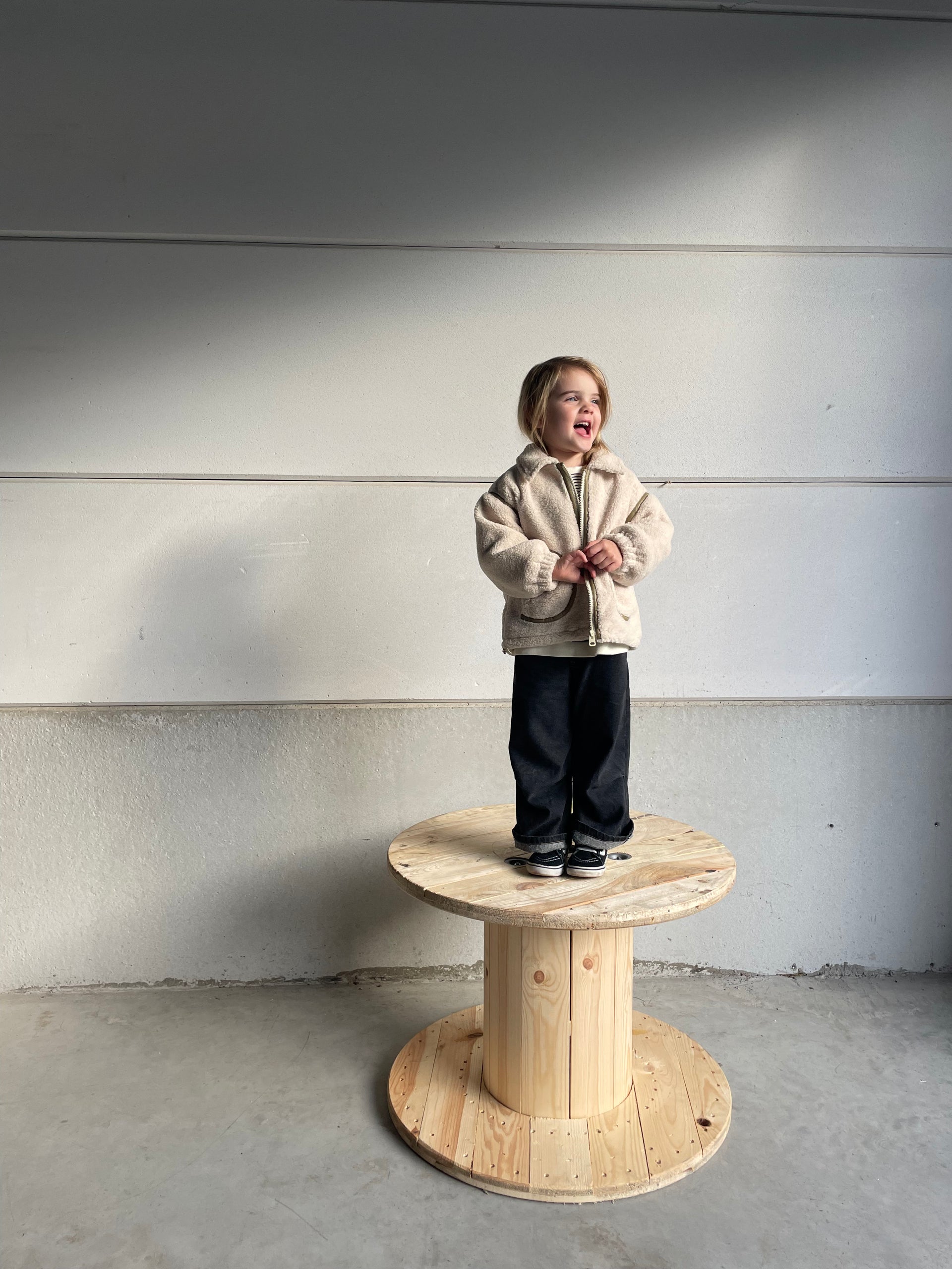 Quilted teddy jacket