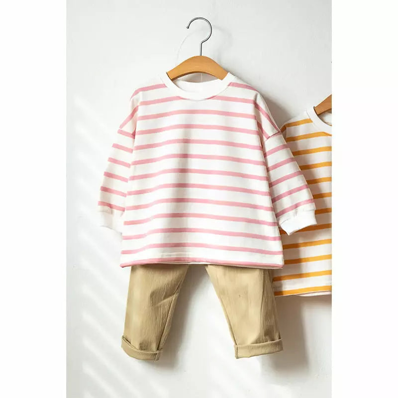 Striped set - roze