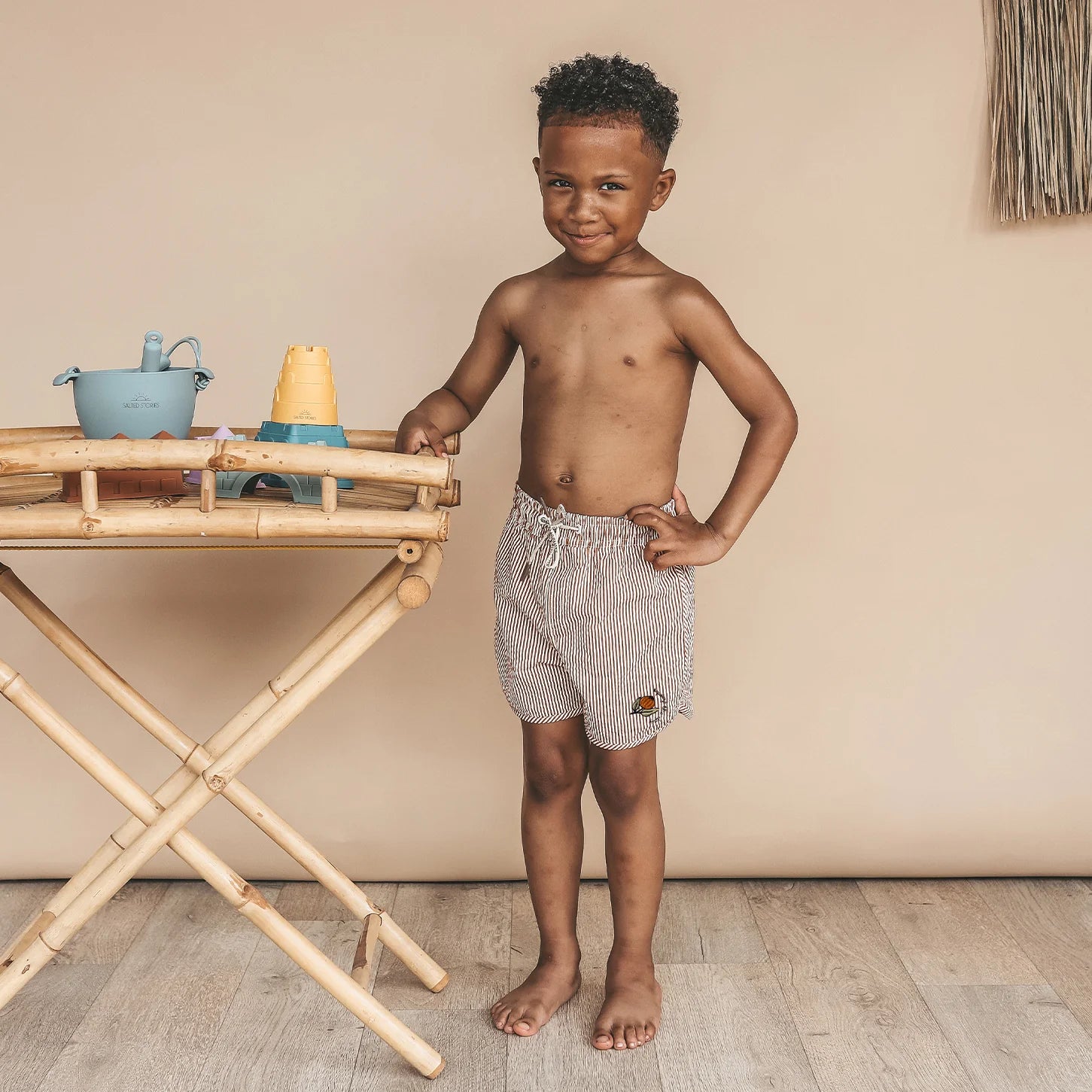 Swimshort kids - Bombay brown