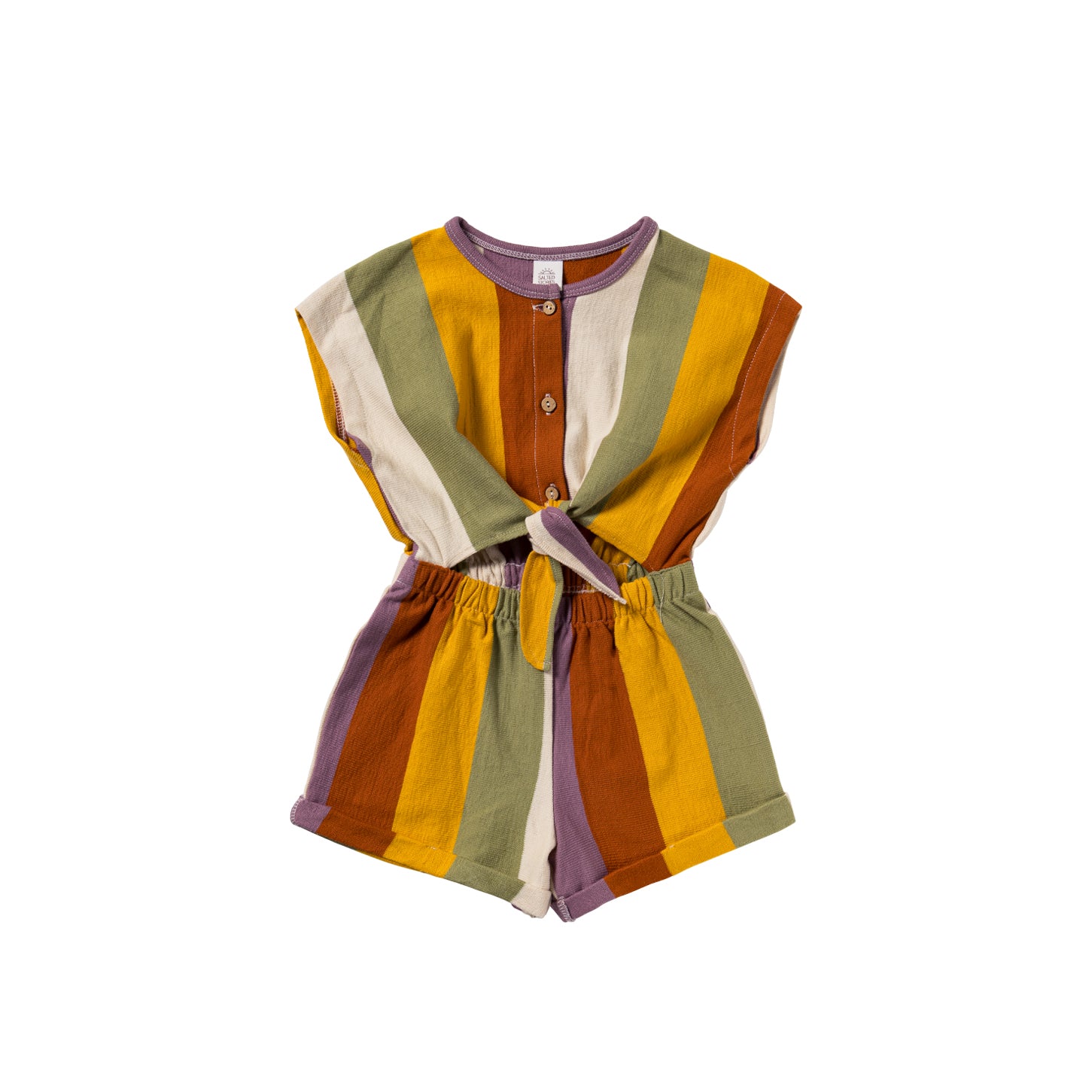 Striped tie playsuit