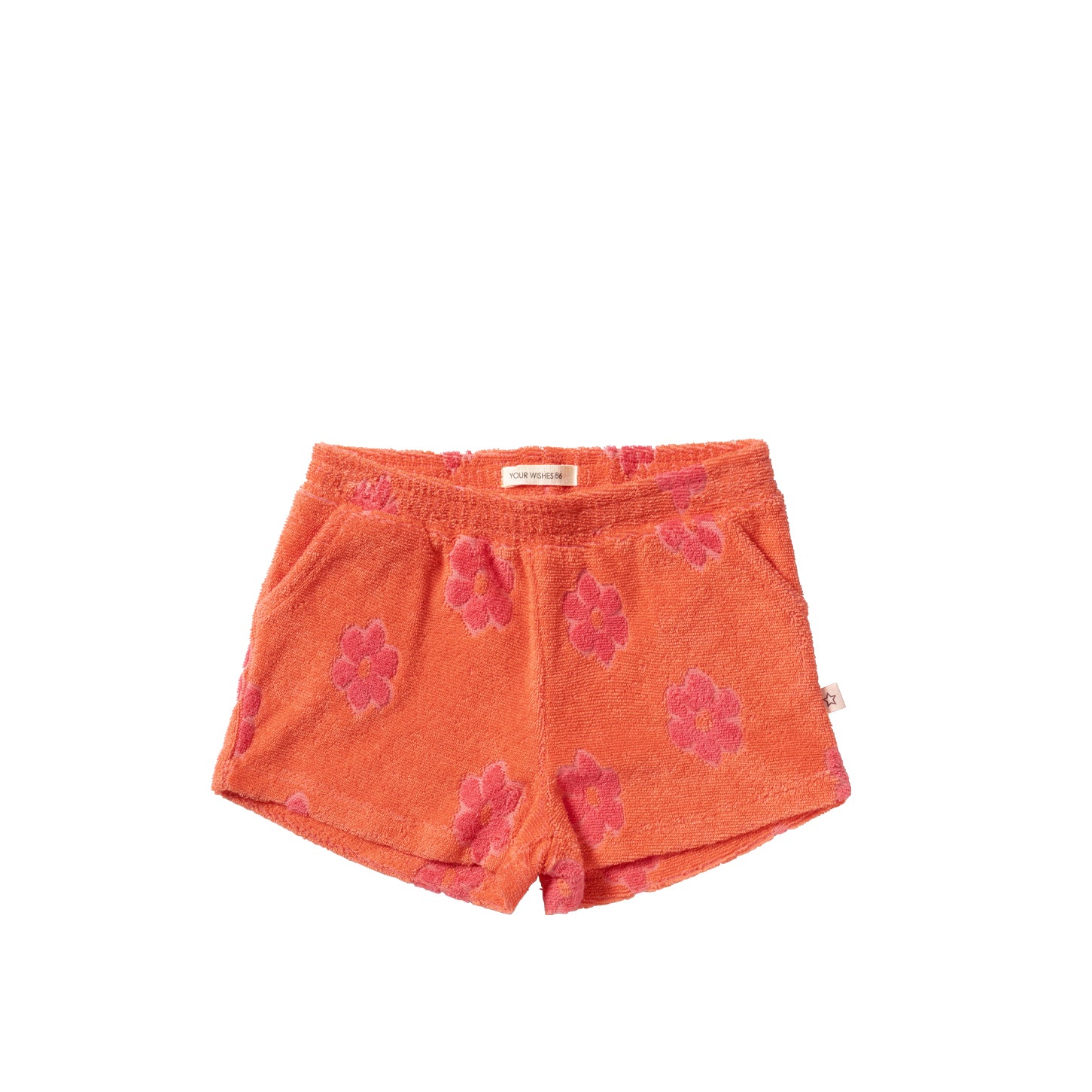 Terry flower shorts