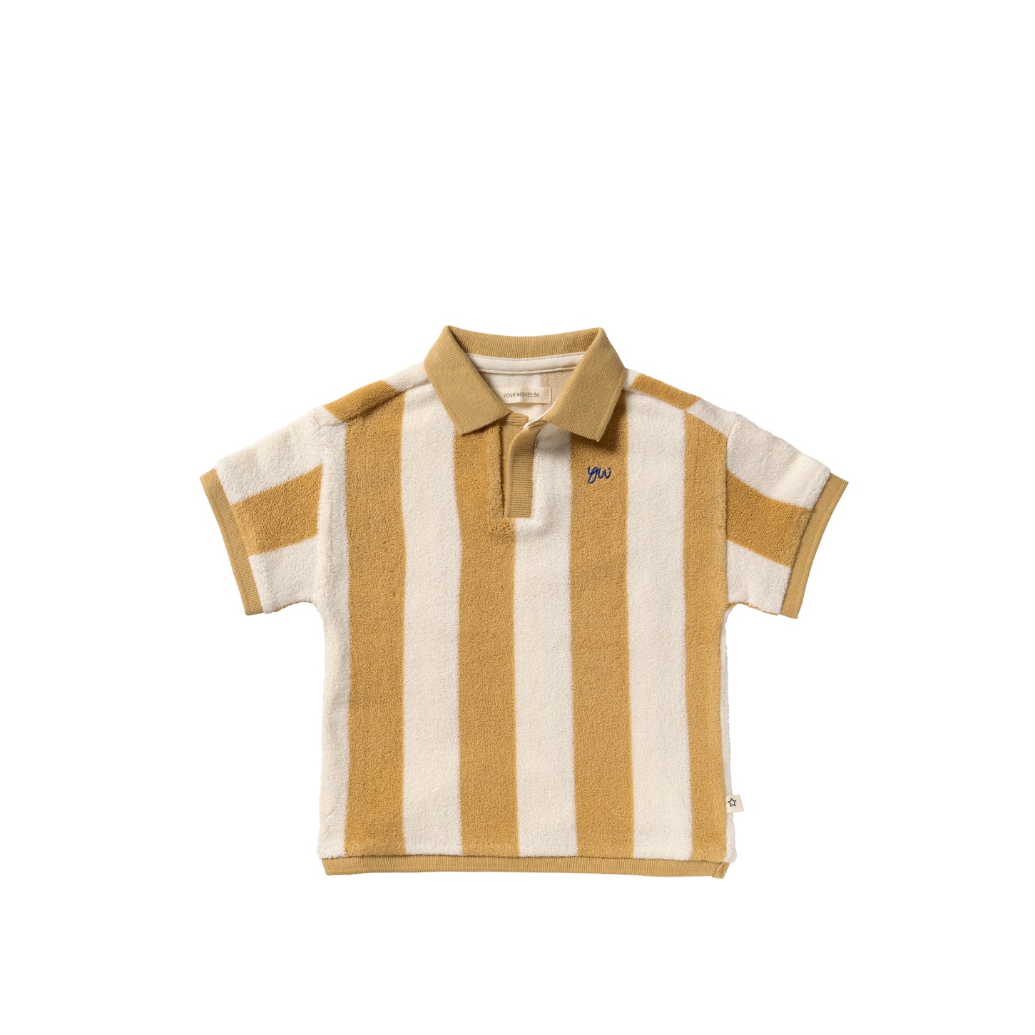 Terry striped polo