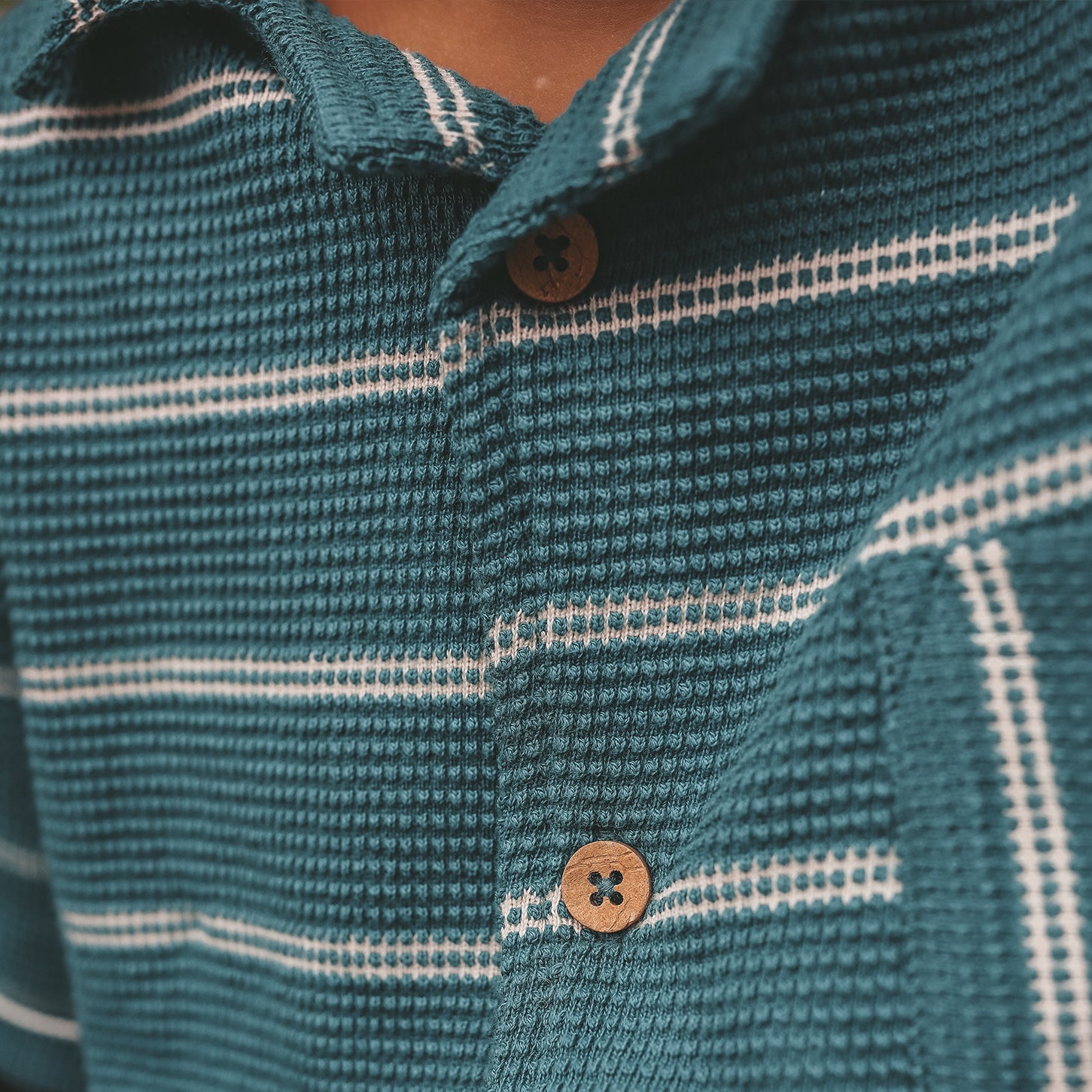 Structure stripe loose shirt
