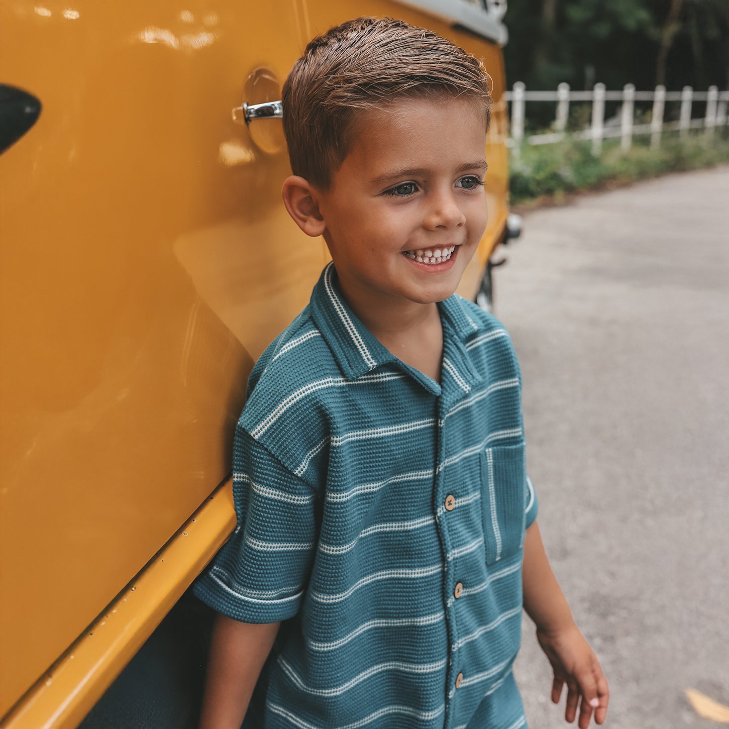 Structure stripe loose shirt