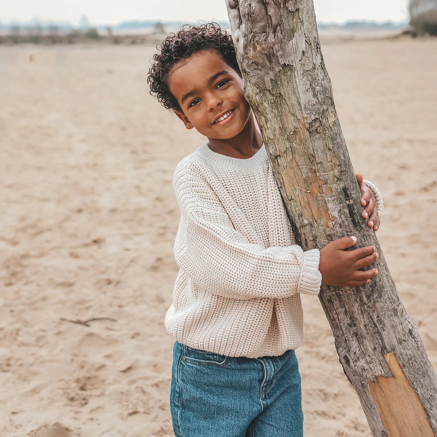 Oversized knitted sweater