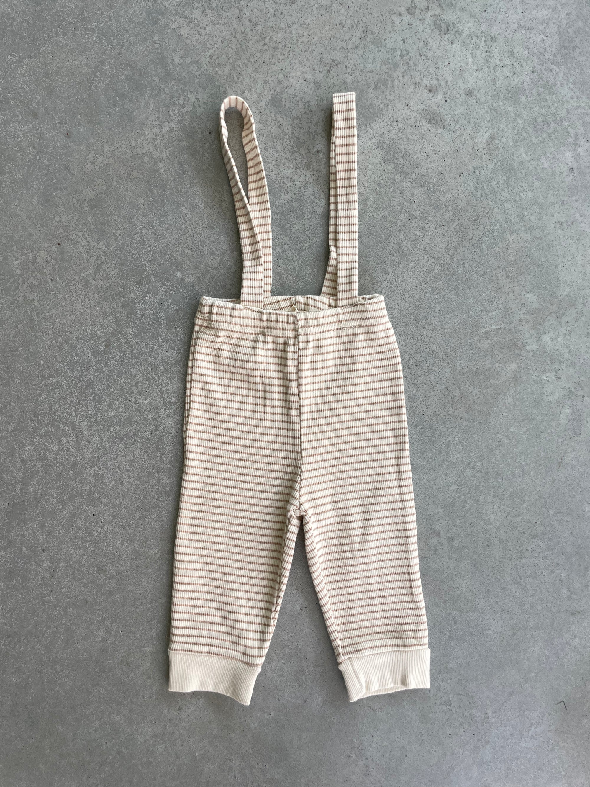 Striped overalls