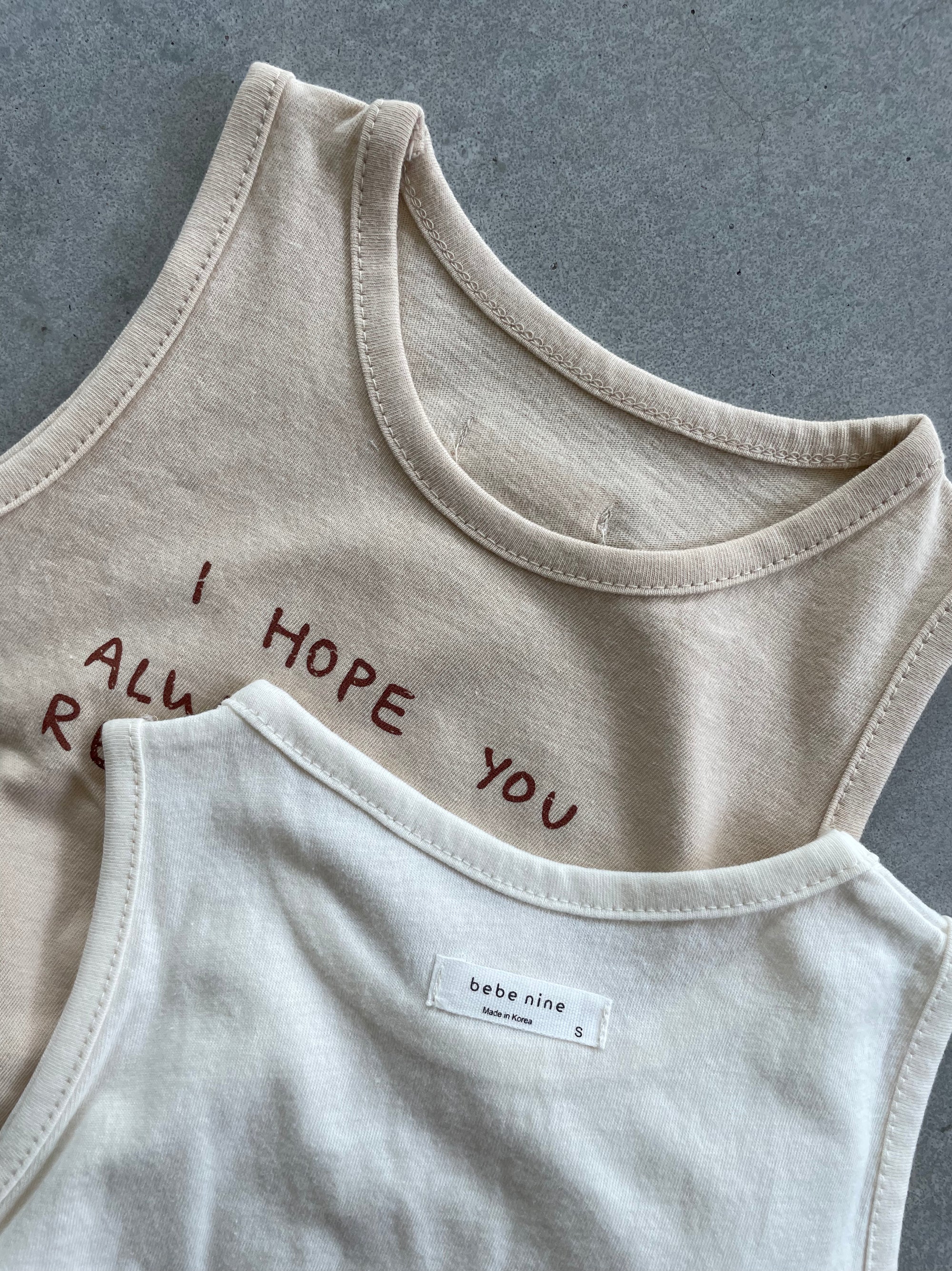Summer tank top with quote