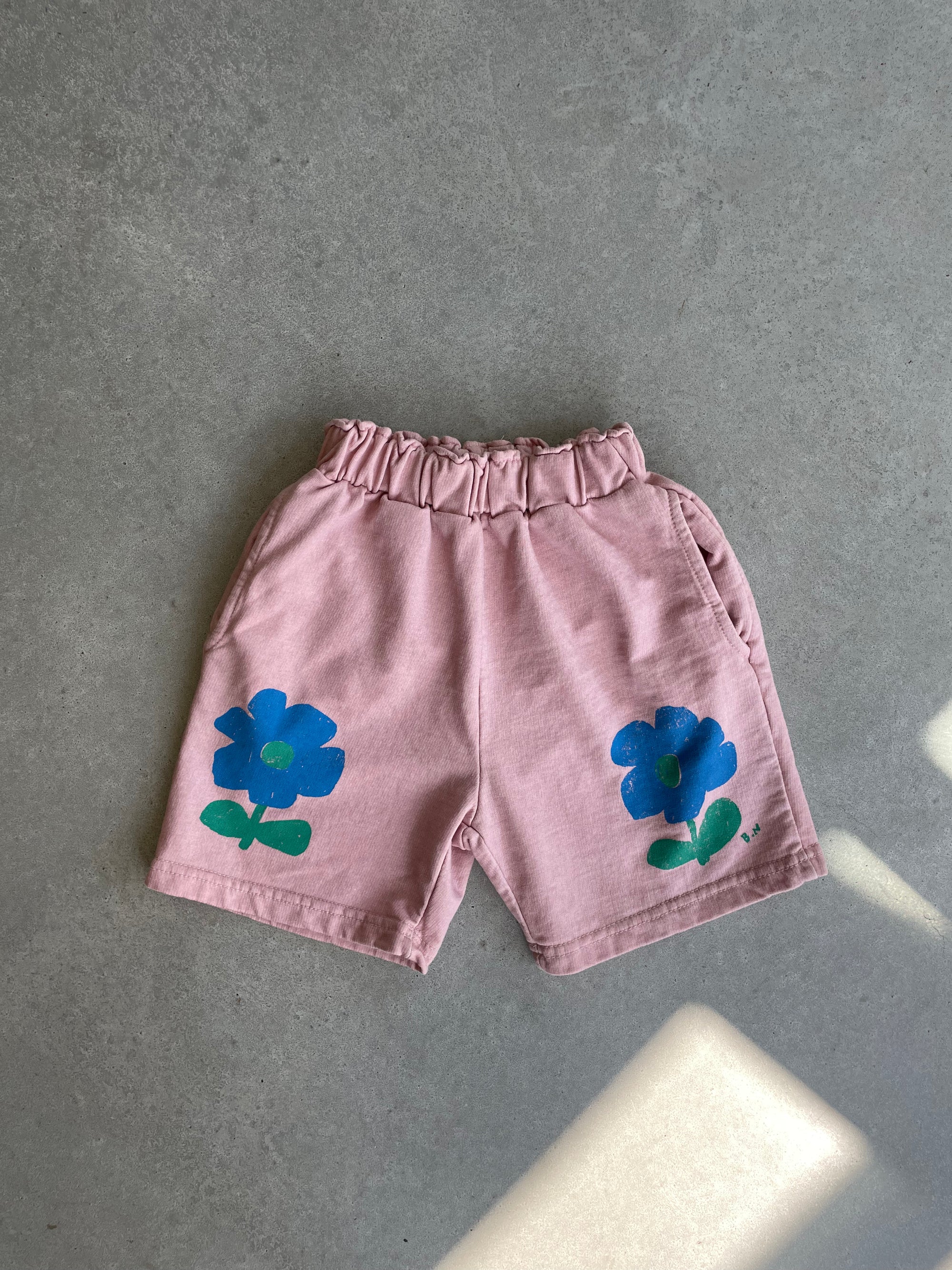 Pink flower shorts