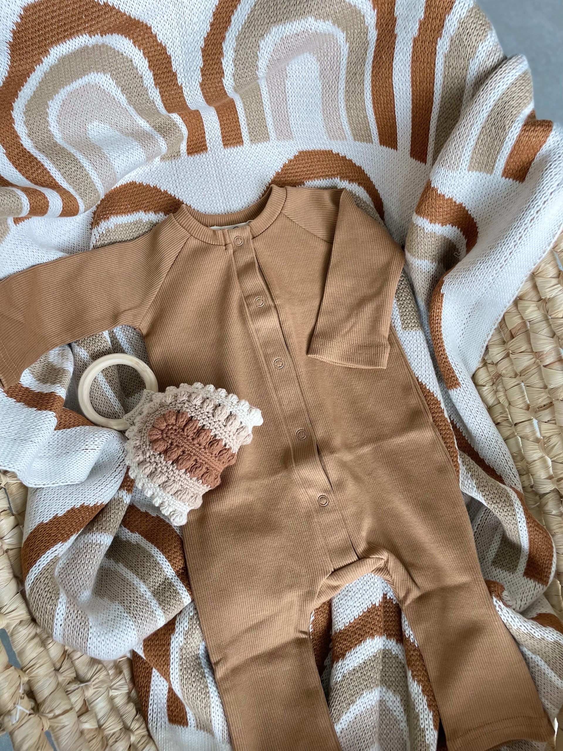 Cotton playsuit - ribbed