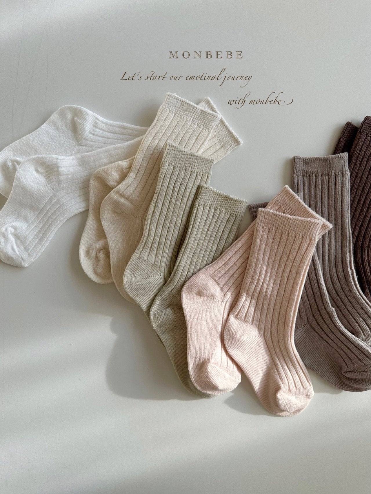 Ribbed socks - set of 6 pairs