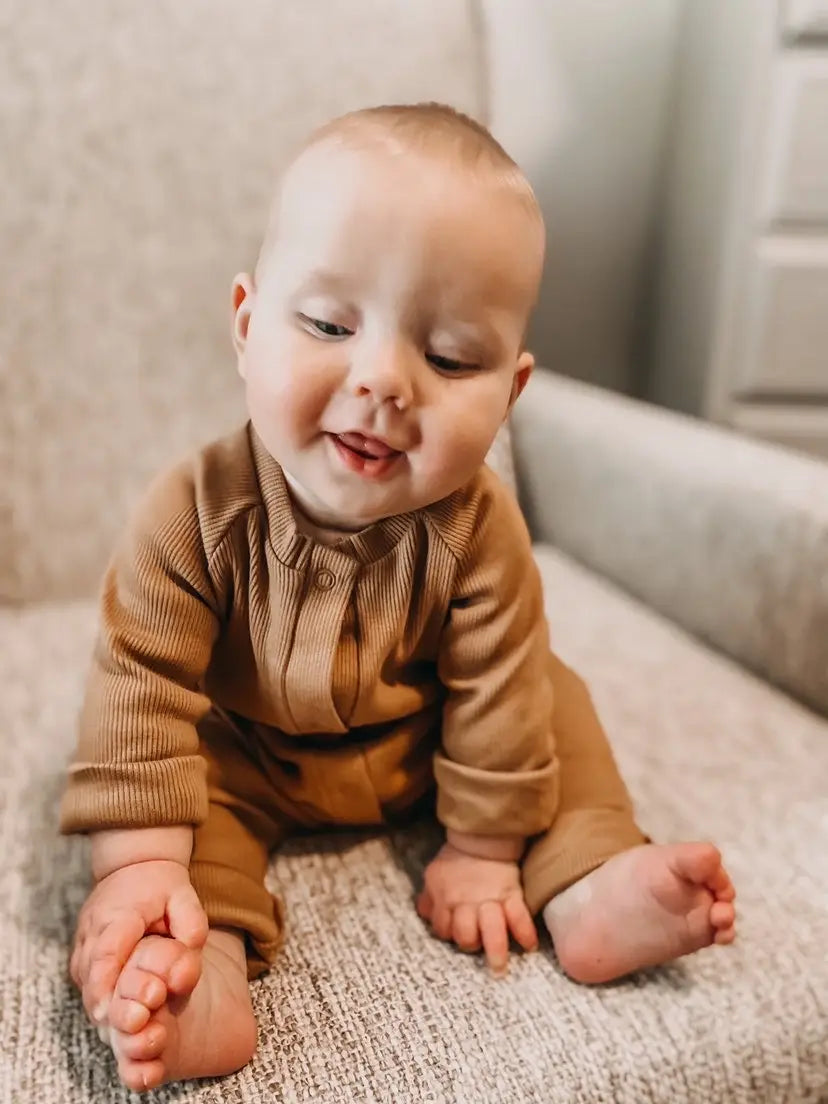 Cotton playsuit - ribbed