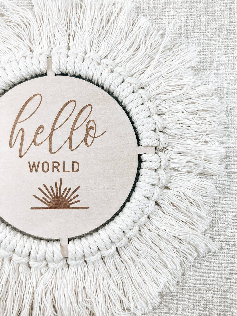 Birth announcement - hello world