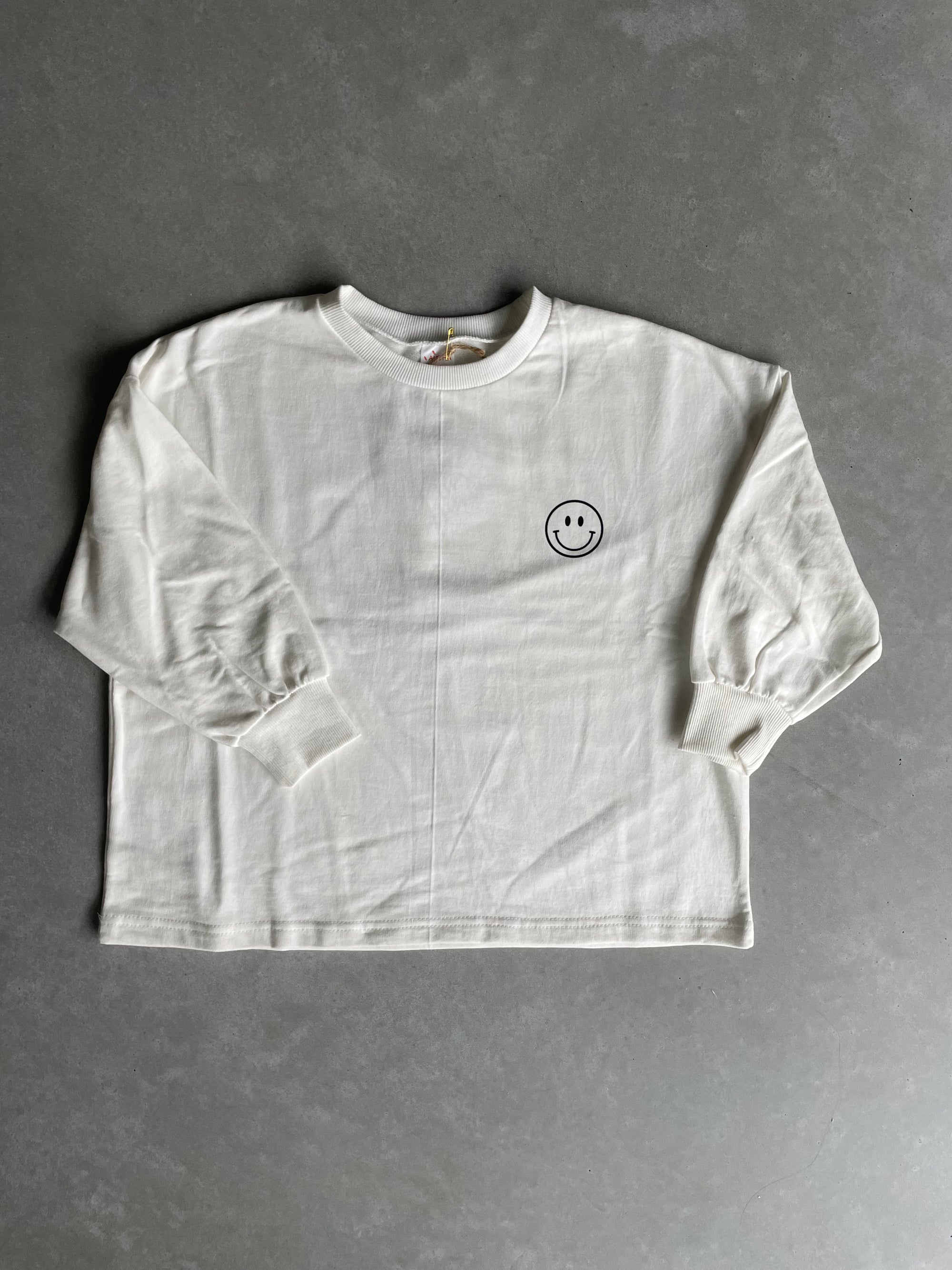 Smiley t-shirt with long sleeves