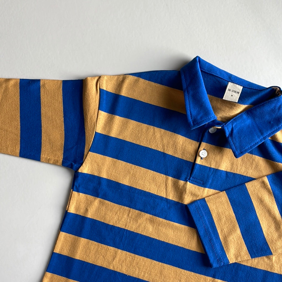 Striped polo with long sleeves
